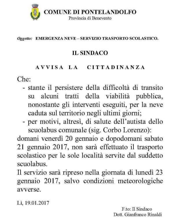 Emergenza neve_trasporto scolastico _2_