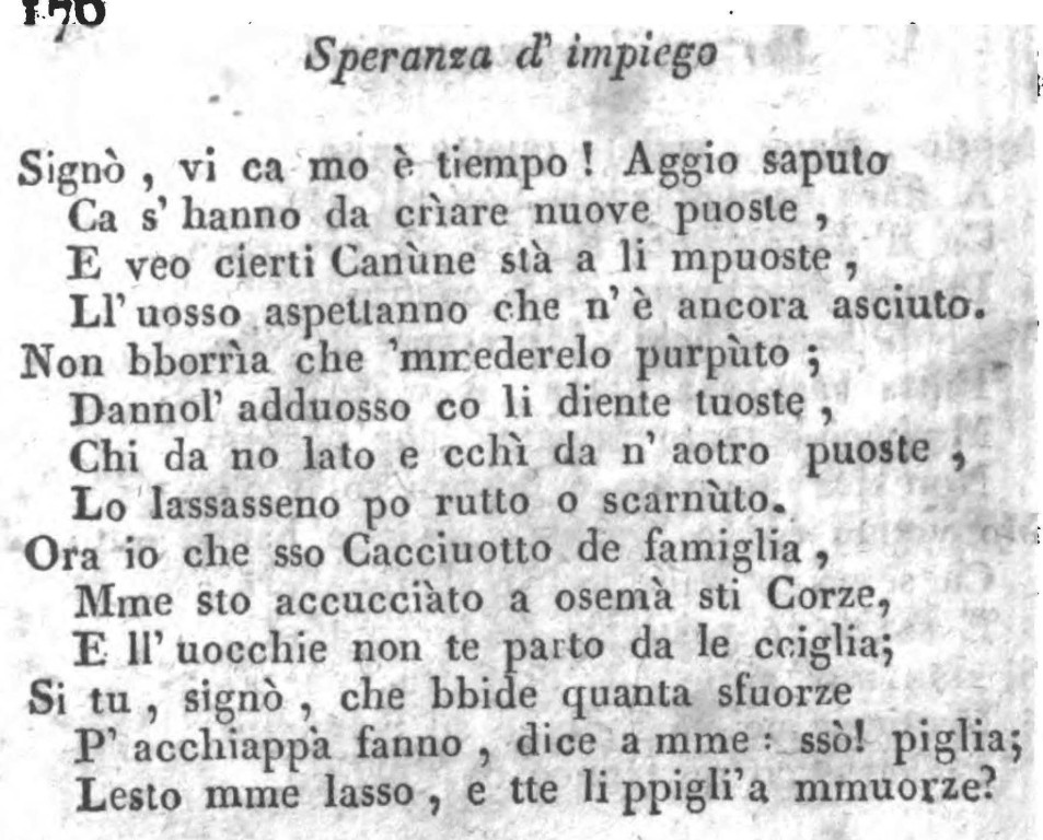SPERANZA DI IMPIEGO