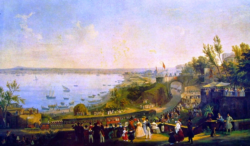 1 Fergola,_Salvatore_The_Inauguration_of_the_Naples_-_Portici_Railway,_1840
