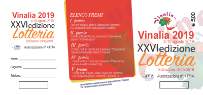 biglietto lotteria vinalia 2019