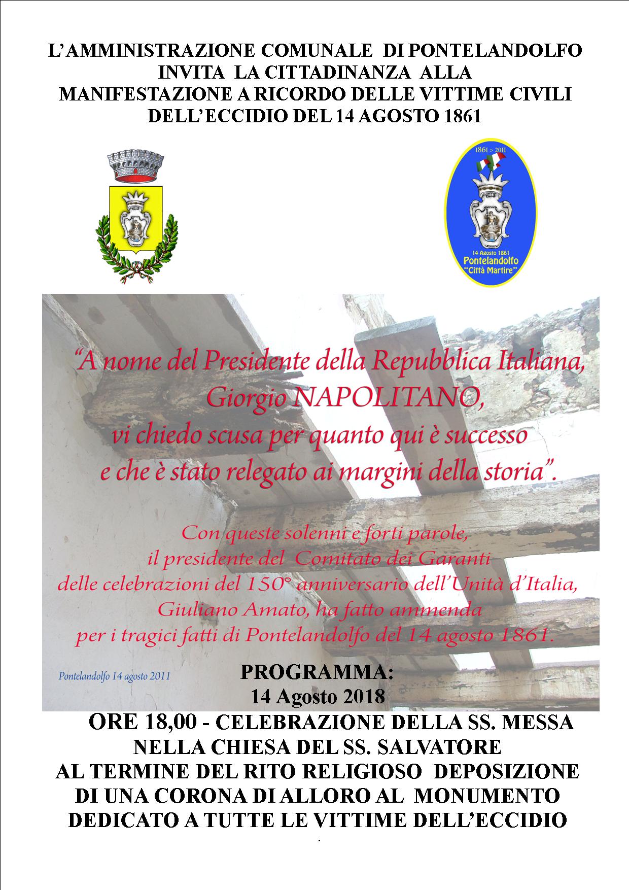 locandina 14 agosto 2018