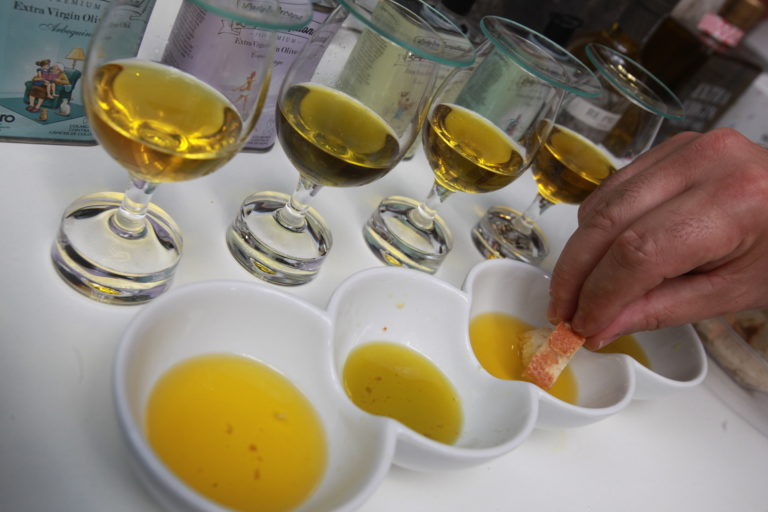 March 12, 2017 - The great Andalusian oil festival 'AoveSol 2017' in Torremolinos.Aceites from the eight Andalusian provinces and seven denominations of origin of the region participate in this fair. 'AOVESOL 2017' brings together the most important olive mills in Andalusia, as well as companies that in one way or another use the extra virgin olive oil, whether for food or cosmetics. (Credit Image: © Fotos Lorenzo Carnero via ZUMA Wire)